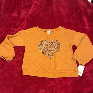 Carter's Brown/Tan Leopard Heart Sweatshirt